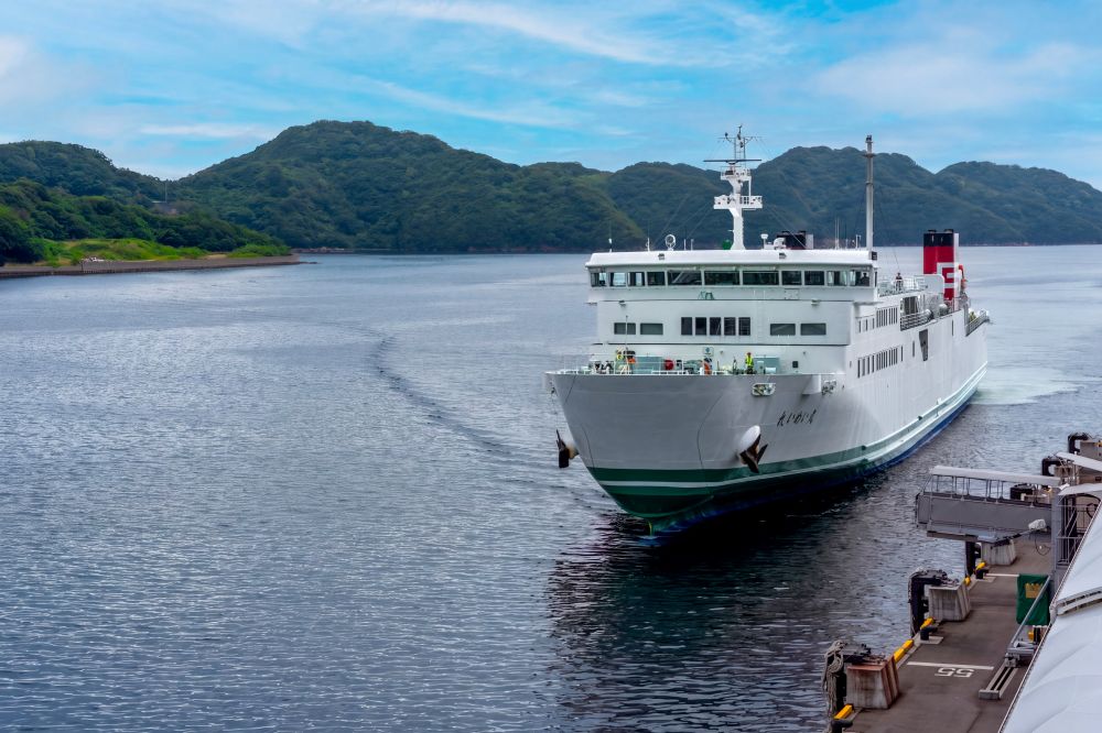 Yawatahama Ferry crossing the Seto Inland Sea